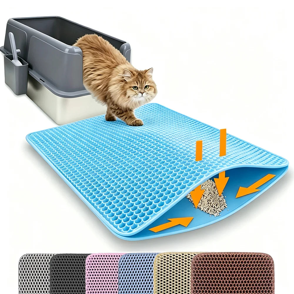 Double Layer Waterproof Cat Litter Mat