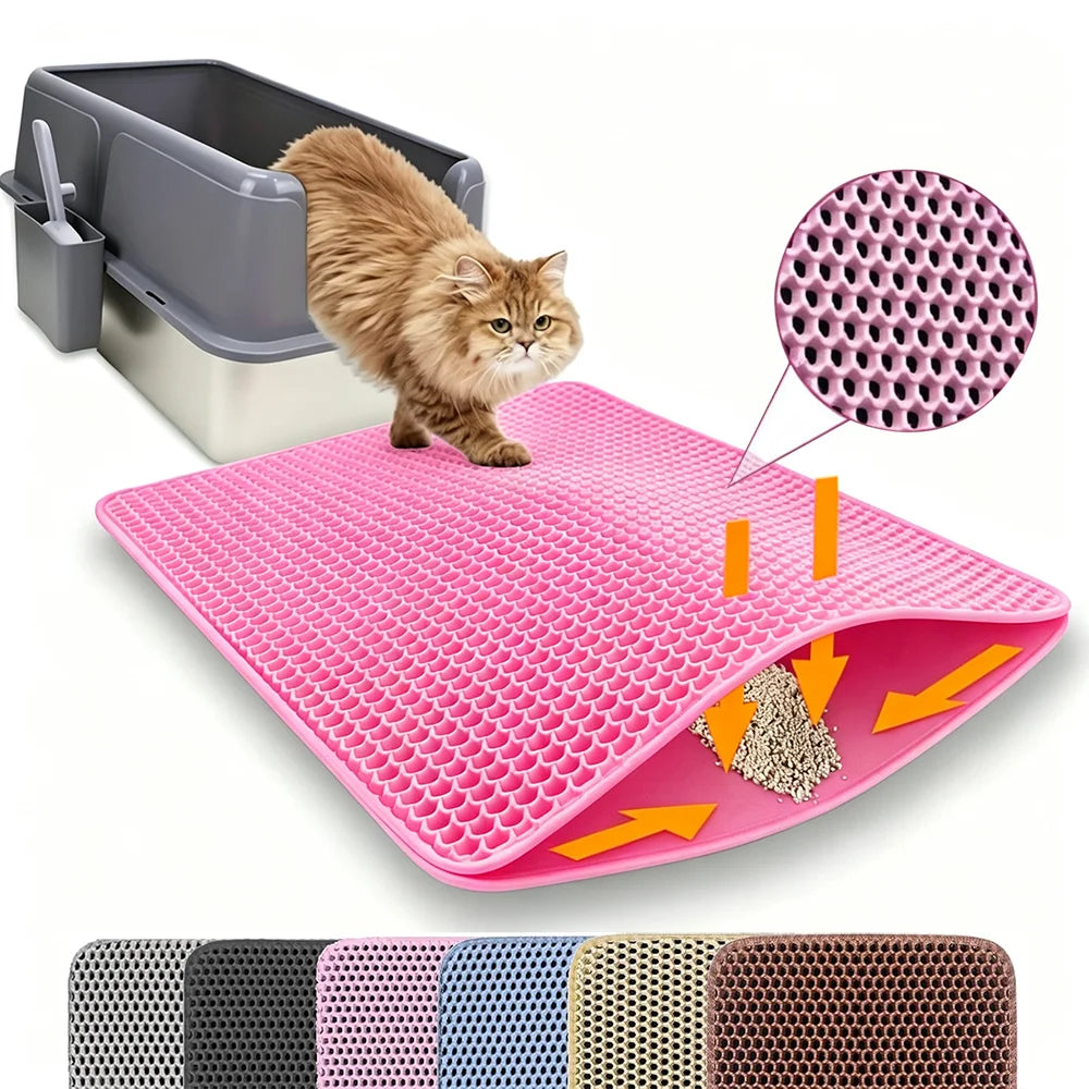 Double Layer Waterproof Cat Litter Mat