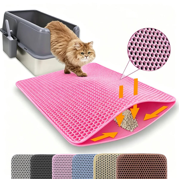 Double Layer Waterproof Cat Litter Mat