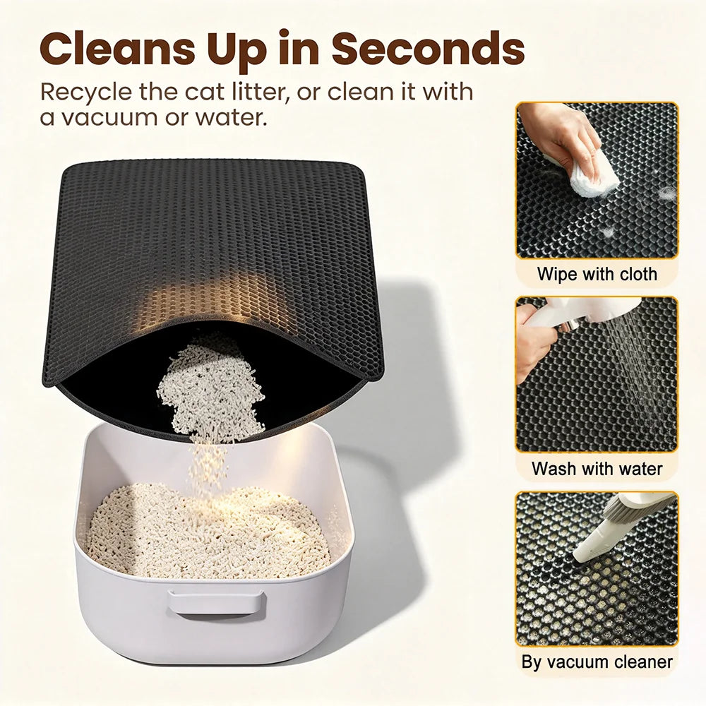 Double Layer Waterproof Cat Litter Mat