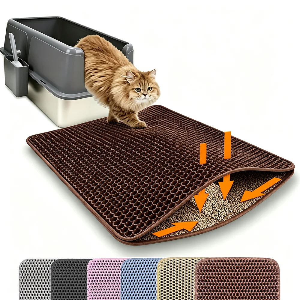 Double Layer Waterproof Cat Litter Mat