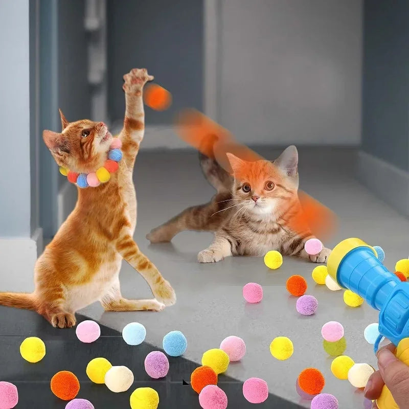 Interactive Cat Ball Launcher Toy