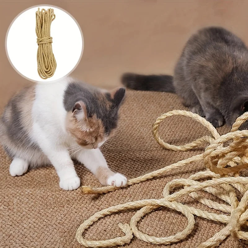 Sisal Rope for Cat Scratchers – Natural DIY Replacement Cord