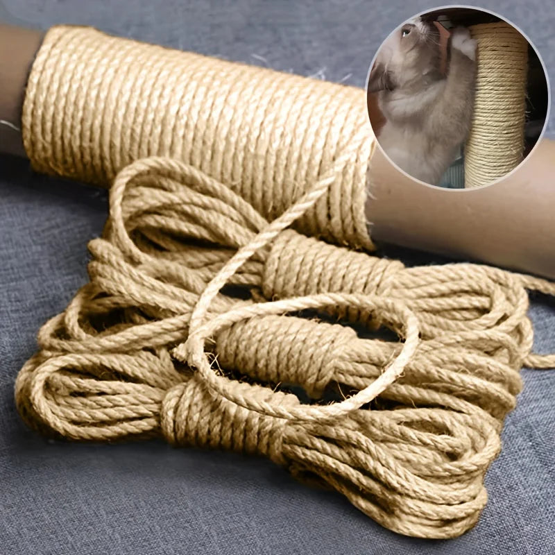 Sisal Rope for Cat Scratchers – Natural DIY Replacement Cord