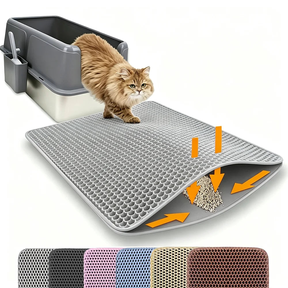 Double Layer Waterproof Cat Litter Mat