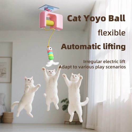 Automatic Cat Toy – Rechargeable Hanging Teaser with Moving Rope