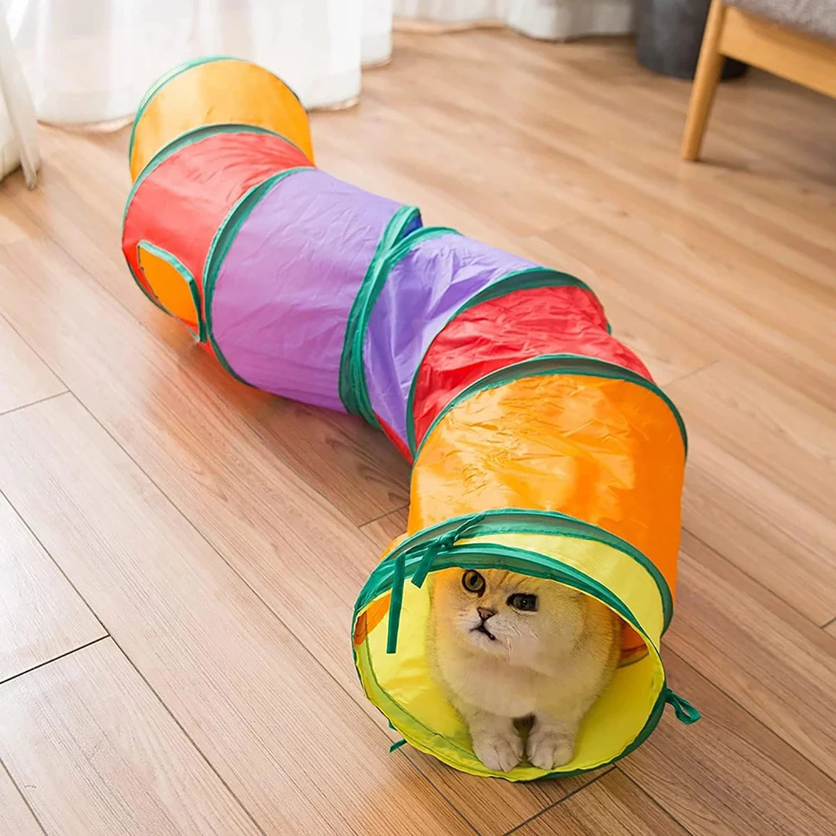 Foldable Cat Tunnel for Indoor Cats