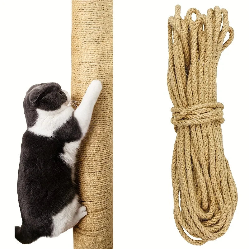 Sisal Rope for Cat Scratchers – Natural DIY Replacement Cord