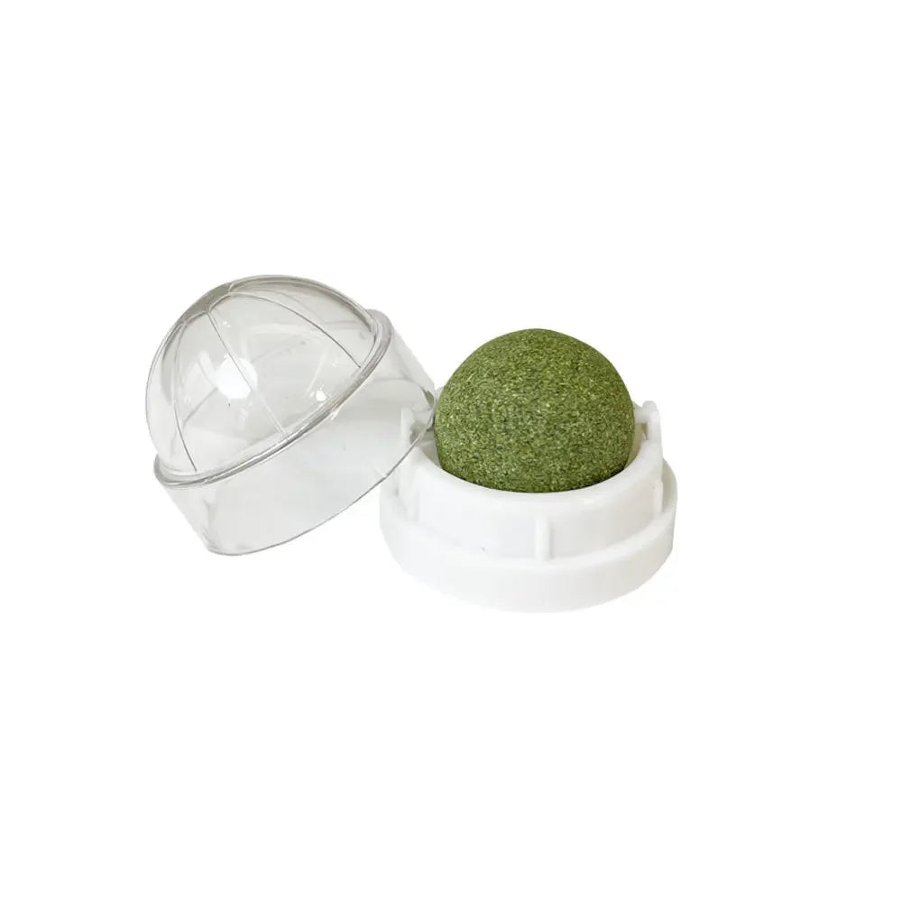 Catnip Ball Toy – Rotating Wall-Mounted Cat Enrichment Toy