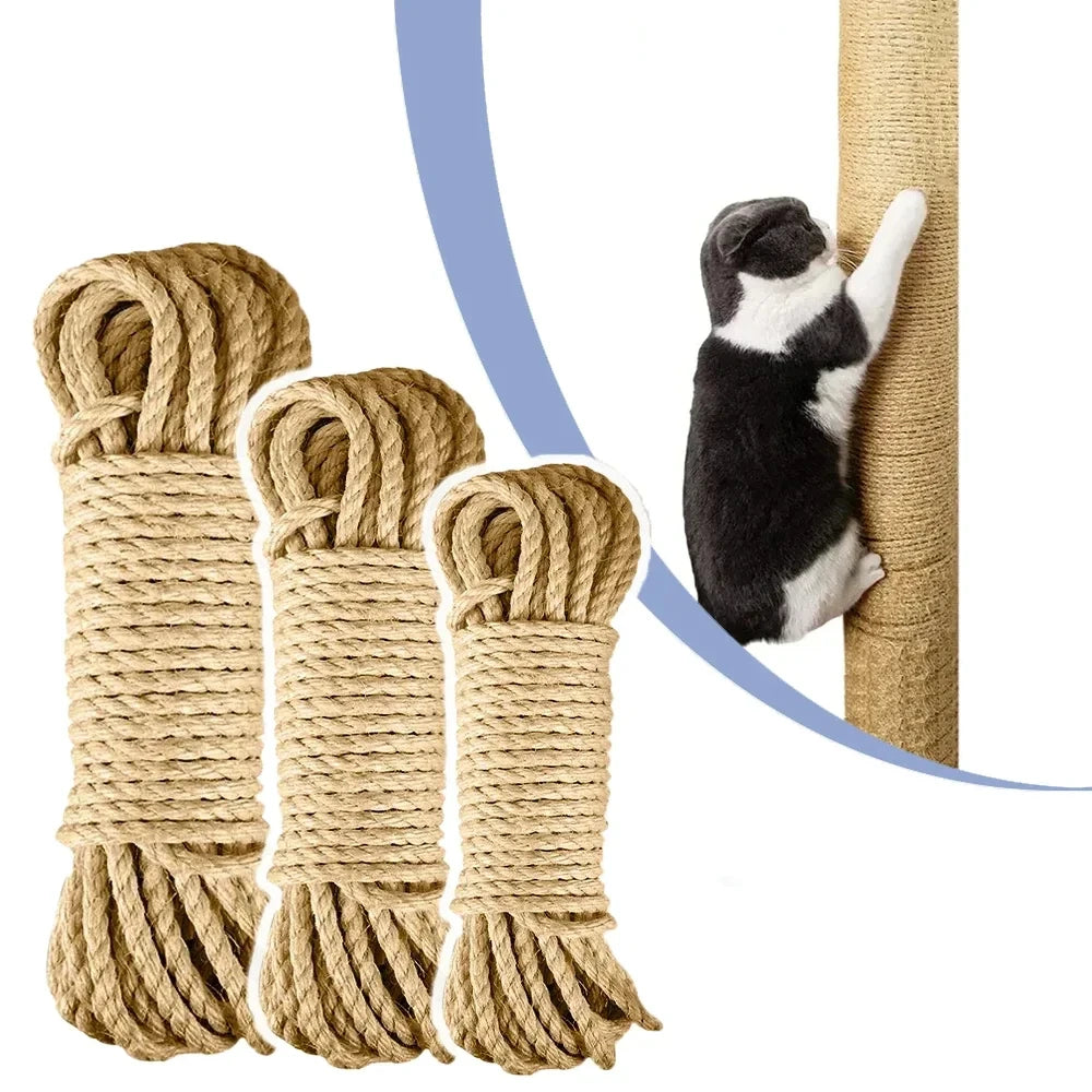 Sisal Rope for Cat Scratchers – Natural DIY Replacement Cord